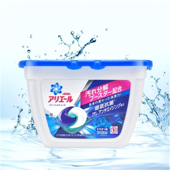 P&G 碧浪ARIEL 3D立体洗衣柔顺凝珠17颗入（蓝白清香抗菌）盒装