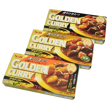 S&B GOLDEN 黄金咖喱 198g 中辣味